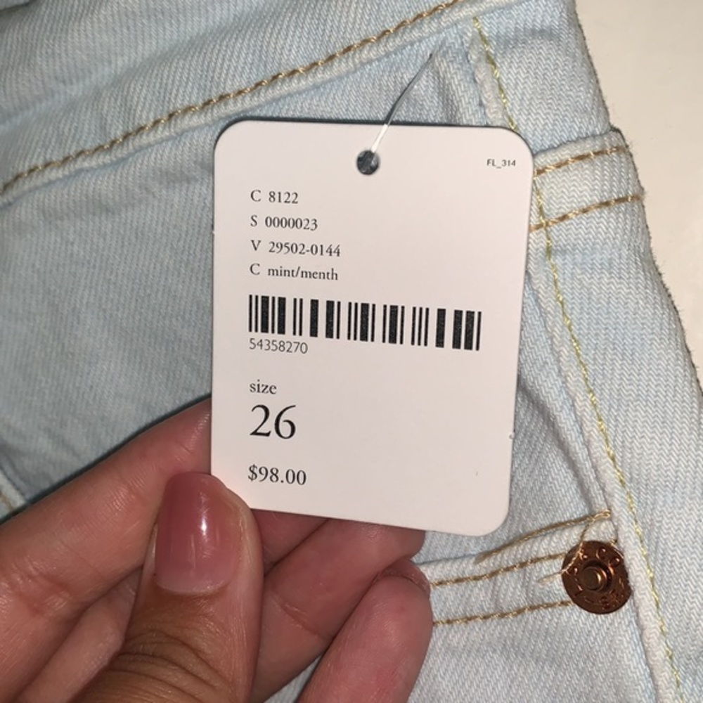 NWT Levi’s 501 Skinny Mint/Menthe Jean Size 26 - Picture 4 of 9